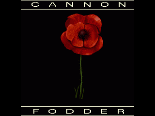 Cannon Fodder title screen for Amiga